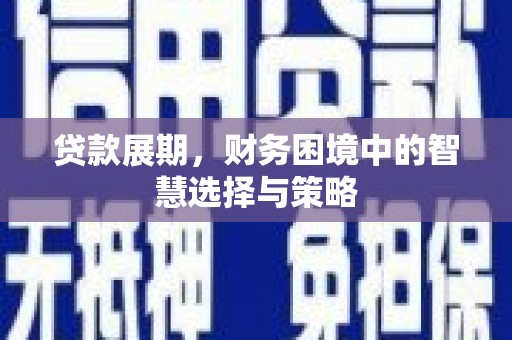 青阳贷款展期，财务困境中的智慧选择与策略