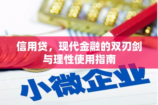 青阳信用贷，现代金融的双刃剑与理性使用指南