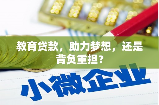 青阳教育贷款，助力梦想，还是背负重担？