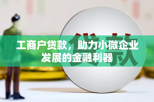 青阳工商户贷款，助力小微企业发展的金融利器