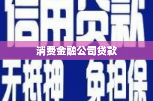 青阳消费金融公司贷款