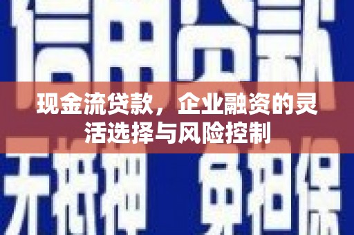 青阳现金流贷款，企业融资的灵活选择与风险控制