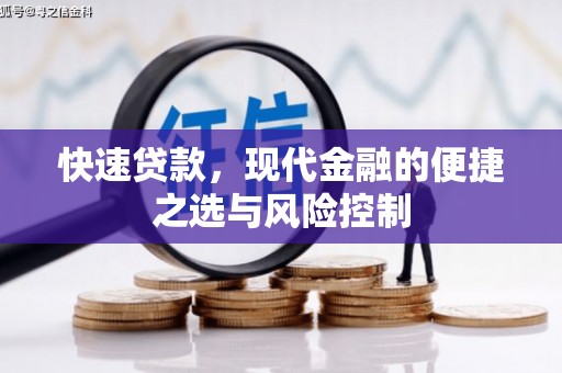青阳快速贷款，现代金融的便捷之选与风险控制