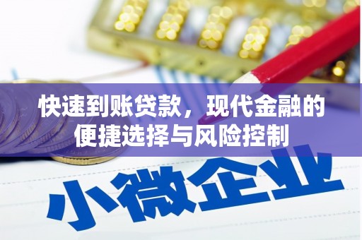 青阳快速到账贷款，现代金融的便捷选择与风险控制