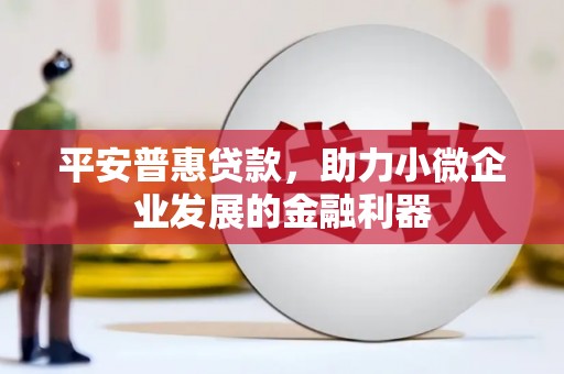 青阳平安普惠贷款，助力小微企业发展的金融利器