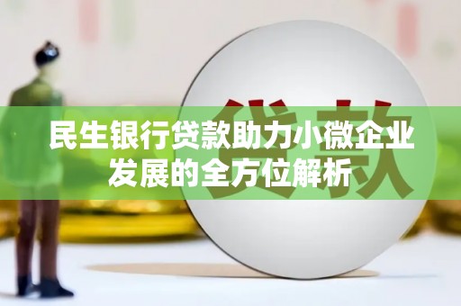 青阳民生银行贷款助力小微企业发展的全方位解析