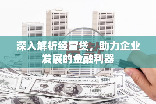 青阳深入解析经营贷，助力企业发展的金融利器