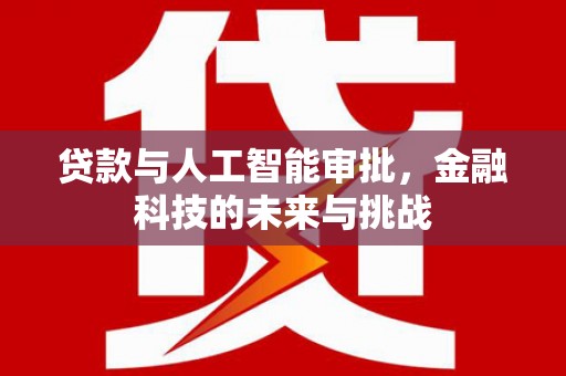 青阳贷款与人工智能审批，金融科技的未来与挑战
