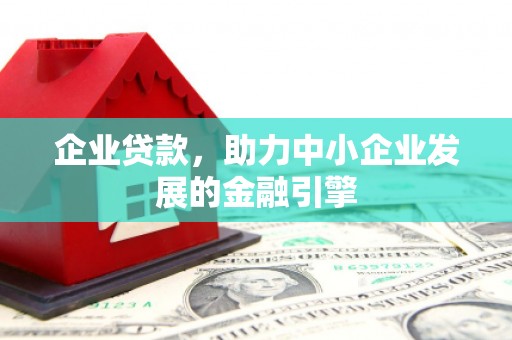 青阳企业贷款，助力中小企业发展的金融引擎