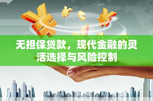 青阳无担保贷款，现代金融的灵活选择与风险控制