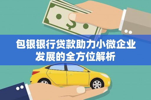 青阳包银银行贷款助力小微企业发展的全方位解析