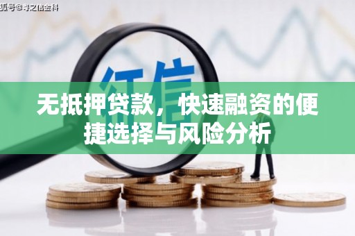 青阳无抵押贷款，快速融资的便捷选择与风险分析