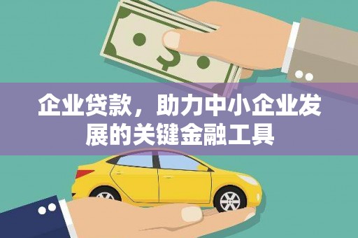青阳企业贷款，助力中小企业发展的关键金融工具