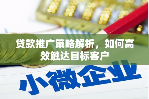 青阳贷款推广策略解析，如何高效触达目标客户