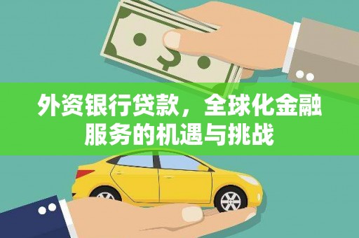 青阳外资银行贷款，全球化金融服务的机遇与挑战