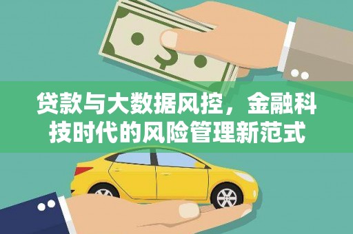 青阳贷款与大数据风控，金融科技时代的风险管理新范式