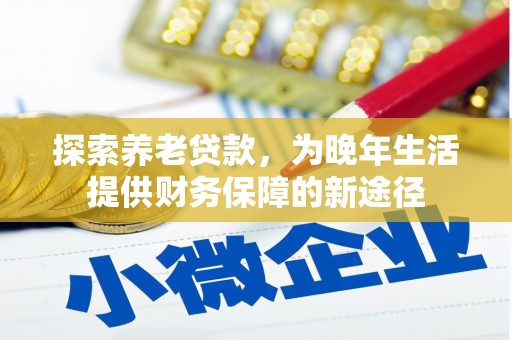 青阳探索养老贷款，为晚年生活提供财务保障的新途径