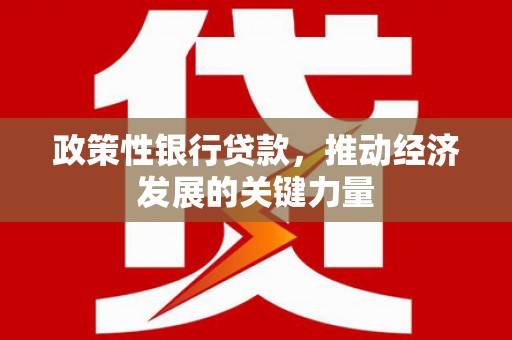 青阳政策性银行贷款，推动经济发展的关键力量