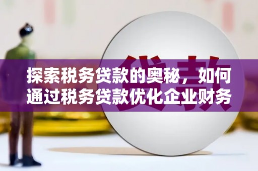 青阳探索税务贷款的奥秘，如何通过税务贷款优化企业财务