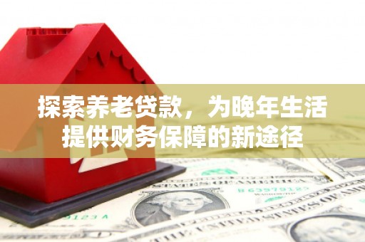 青阳探索养老贷款，为晚年生活提供财务保障的新途径