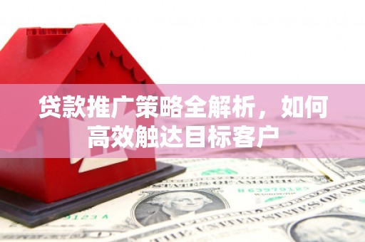 青阳贷款推广策略全解析，如何高效触达目标客户
