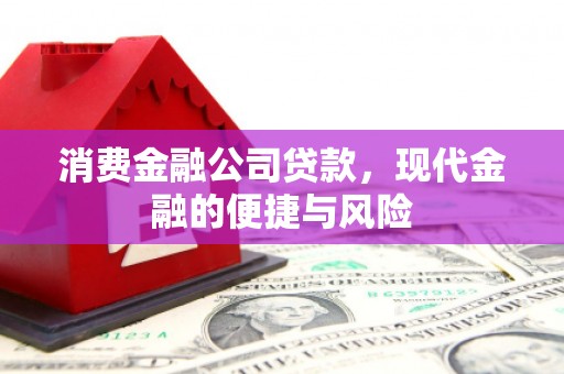 青阳消费金融公司贷款，现代金融的便捷与风险