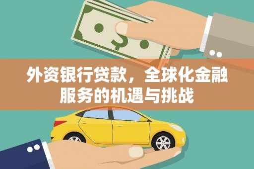 青阳外资银行贷款，全球化金融服务的机遇与挑战