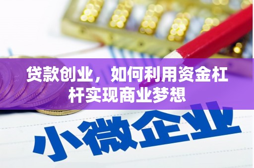青阳贷款创业，如何利用资金杠杆实现商业梦想