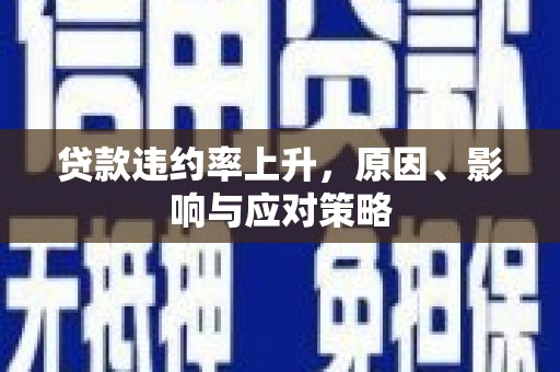 青阳贷款违约率上升，原因、影响与应对策略