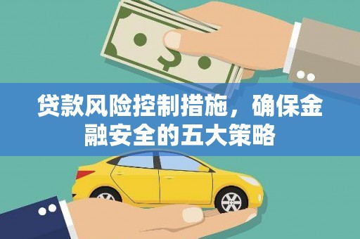 青阳贷款风险控制措施，确保金融安全的五大策略