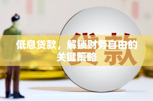 青阳低息贷款，解锁财务自由的关键策略
