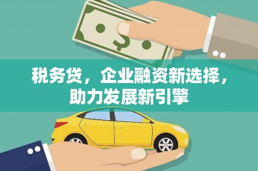 青阳税务贷，企业融资新选择，助力发展新引擎