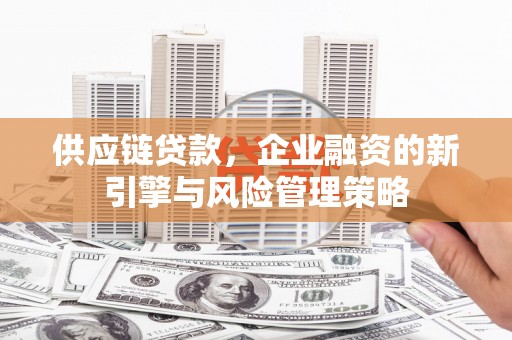 青阳供应链贷款，企业融资的新引擎与风险管理策略