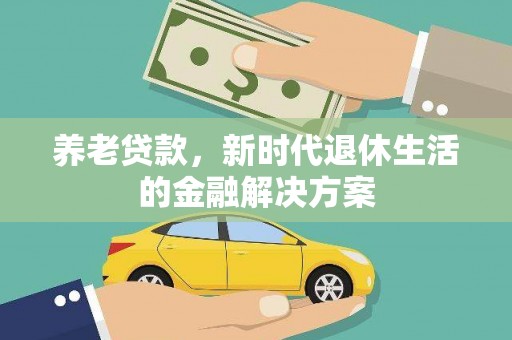 青阳养老贷款，新时代退休生活的金融解决方案