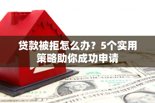 青阳贷款被拒怎么办？5个实用策略助你成功申请