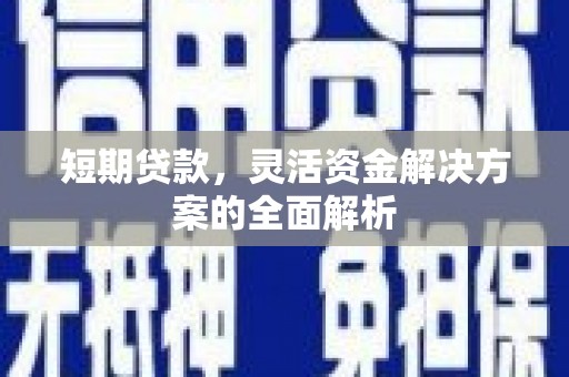 青阳短期贷款，灵活资金解决方案的全面解析