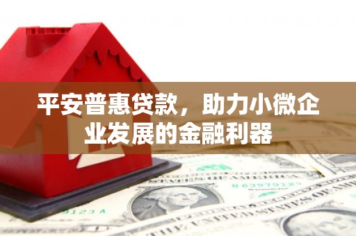 青阳平安普惠贷款，助力小微企业发展的金融利器