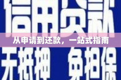 青阳从申请到还款，一站式指南