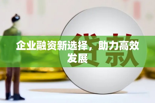 青阳企业融资新选择，助力高效发展